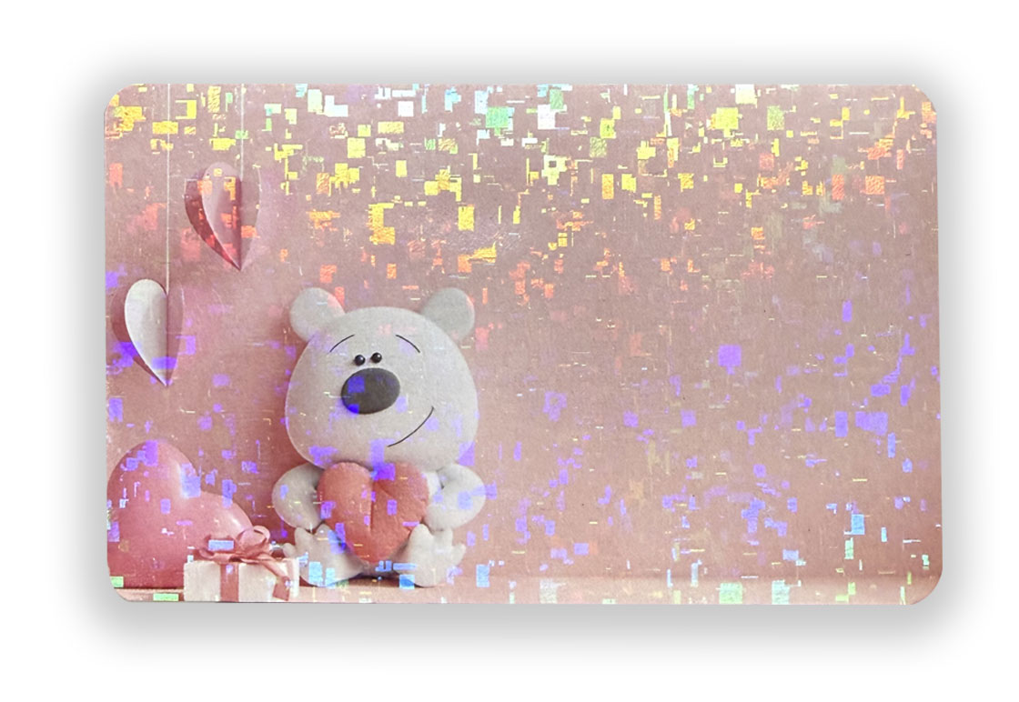 포토카드 홀로그램코팅 도트